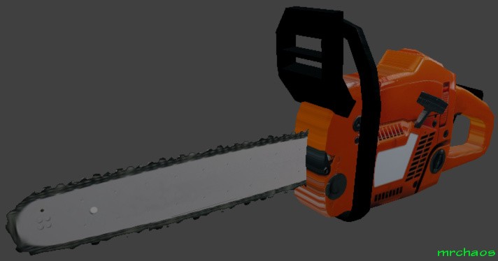 Low Poly Chainsaw  GLSL  preview image 1